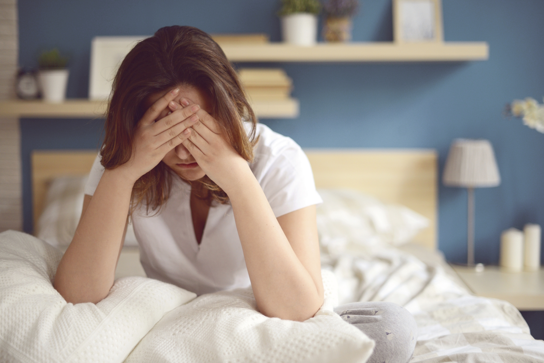 Feeling Great:  October 24  Unhappy girl in a bedroom